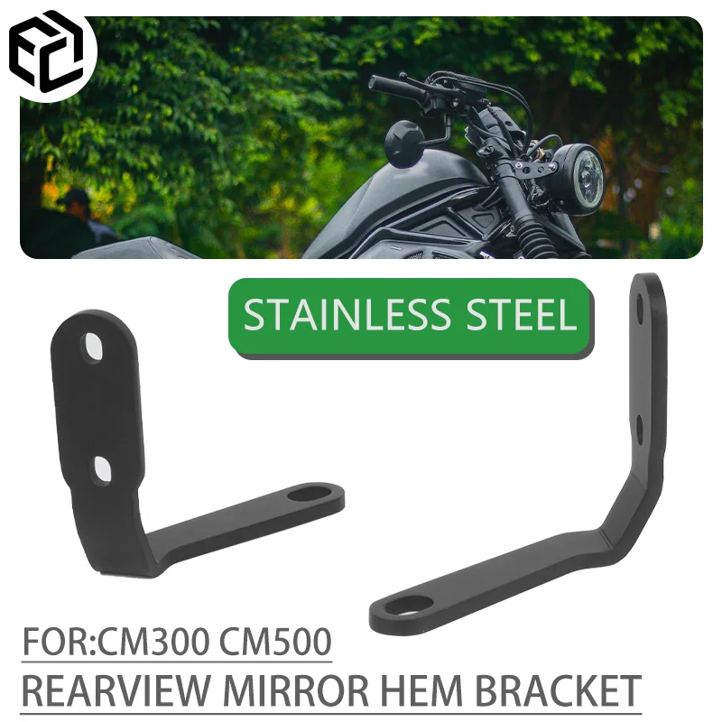 

FOR HONDA rebel CMX 250 300 500 Motorcycle Rearview Mirror Down Bracket Hem Bracket Mirrors Extension Kit Motorcycle Accessories