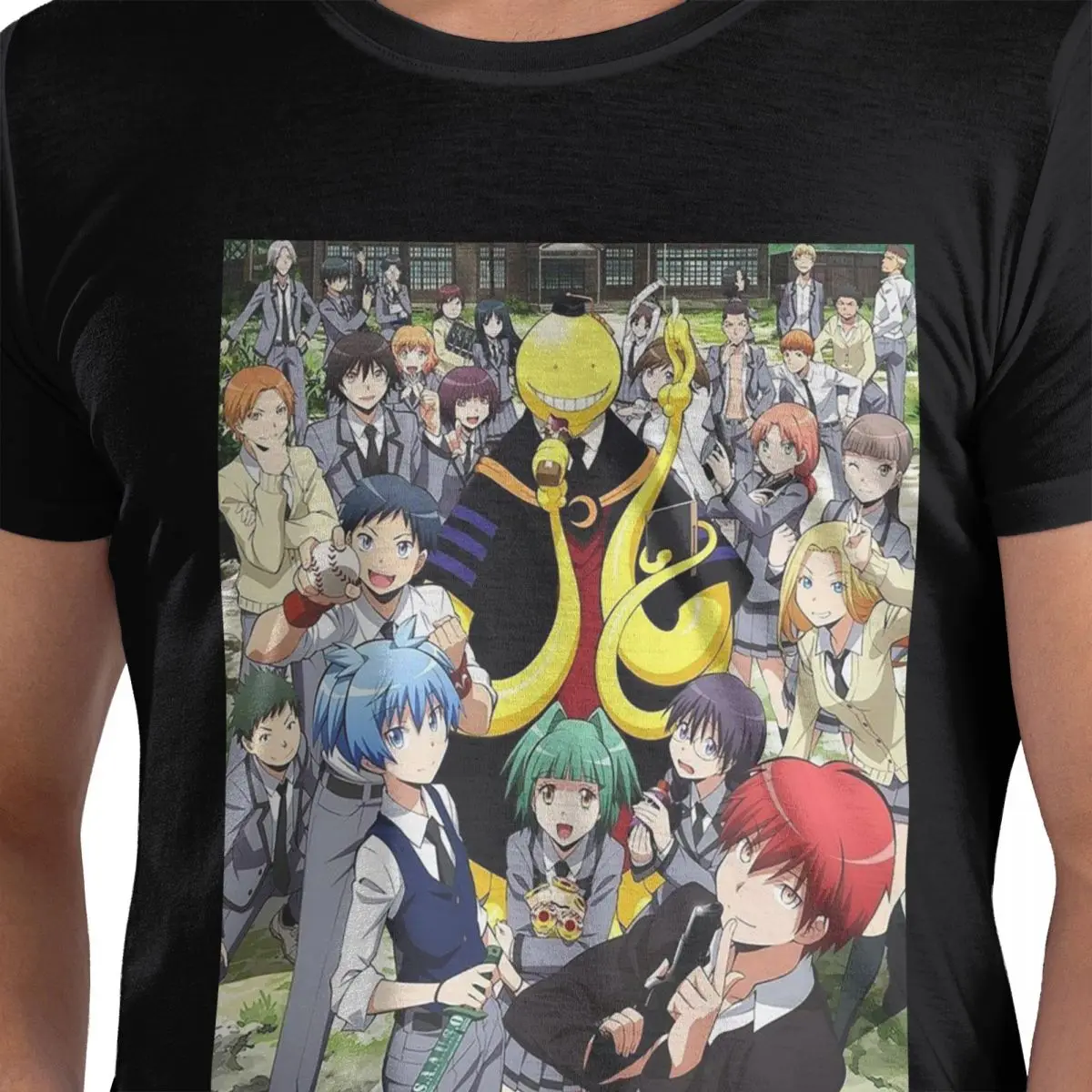 

Assassination Classroom Octopus Koro Sensei 100% Cotton T-Shirt Men's Oversized T Shirts Men Crew Neck Short Sleeve S-6XL