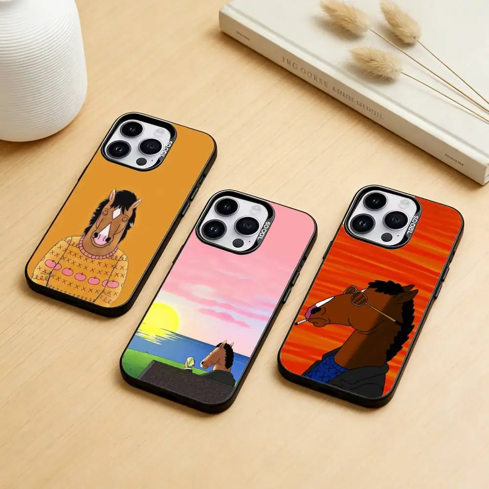 

Bojack Horseman Phone Case For iPhone 17,16,15,14,13,12,11,Pro Max,Plus Candy Silver Cover