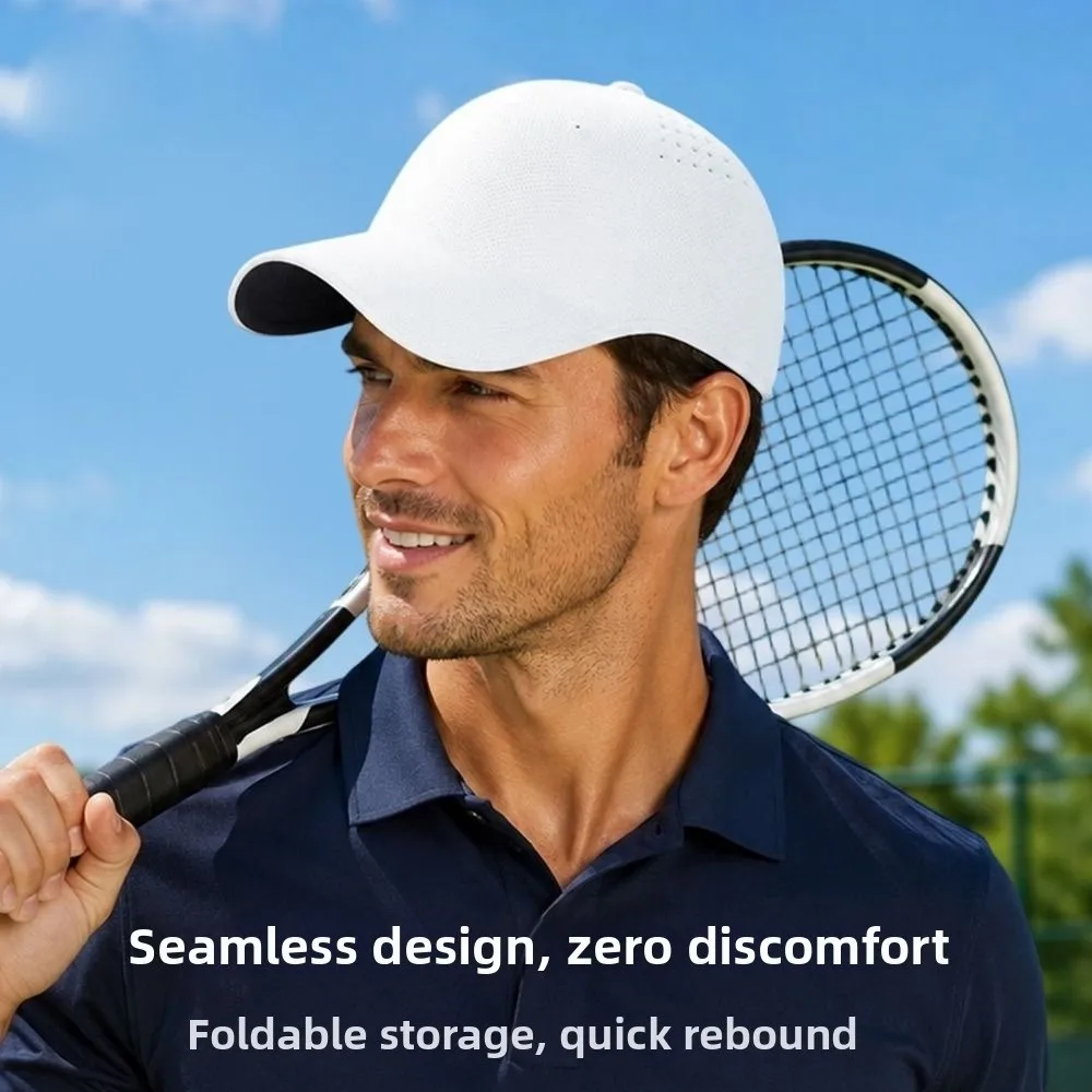 Creative Gift Seamless Baseball Cap Quick Drying Lightweight Outdoor Hat Polyester Packable Sports Hat