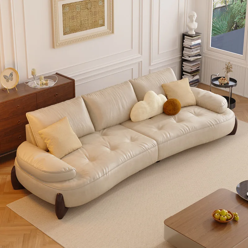 Manufacturer Wholesale Cloud Simple Sofa Household Comfort Cream Wind Living Room Sofa Single Double Hotel