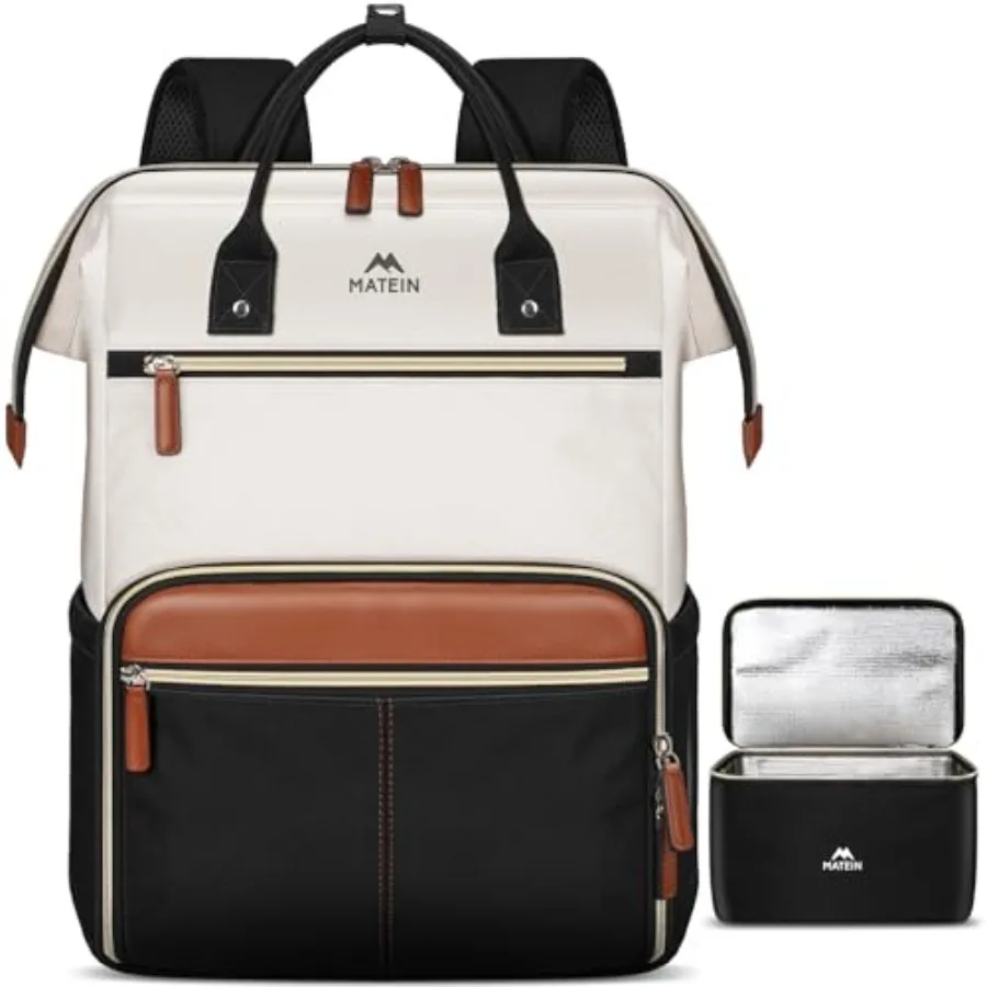 

Laptop Backpack with Lunch Box Lunch Backpack for Women College Computer Back Pack Work Backpacks with sulated Lunchbox Meal Pr
