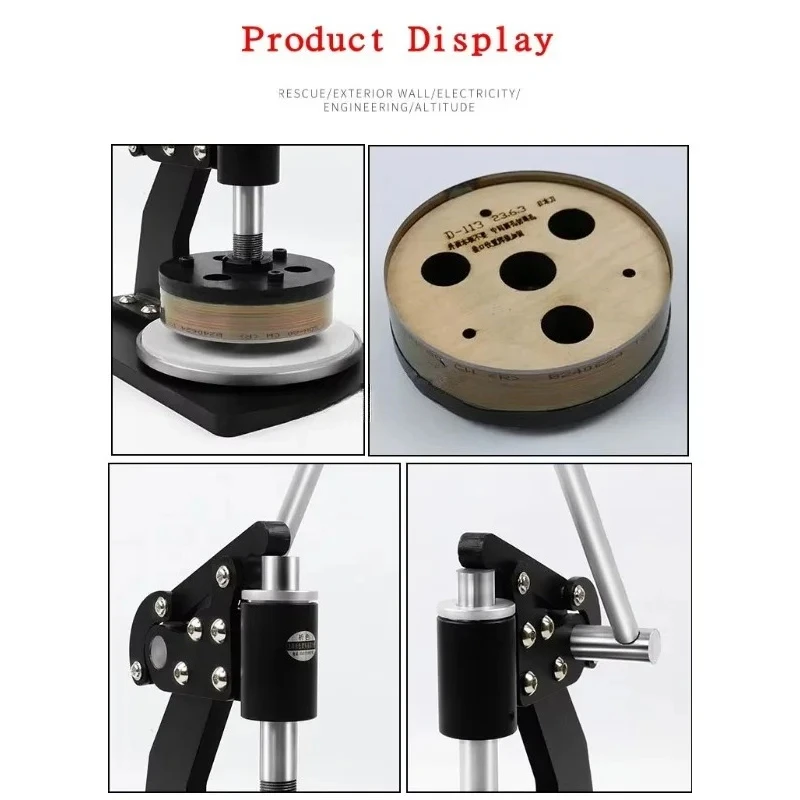 Hand paper sampling machine Film fabric disc sample cutting machine