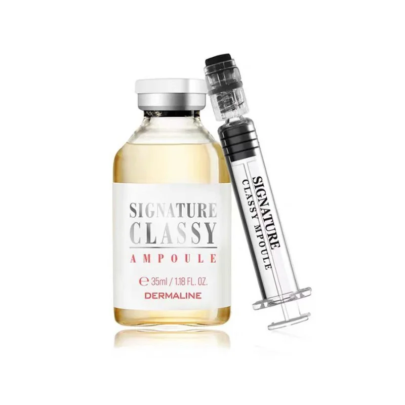 Korean DERMALINE Essence 35ml PDRN Salmon Centella Asiatica Vitamin Ampoule Serum Moisturizing Nourishing Skin Tighten Repair