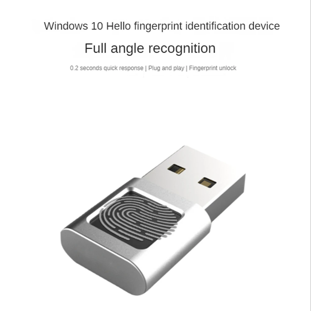 SDFC-Silver USB Fingerprint Reader USB Fingerprint Reader Module Fingerprint Reader For Windows 10/11 Laptops