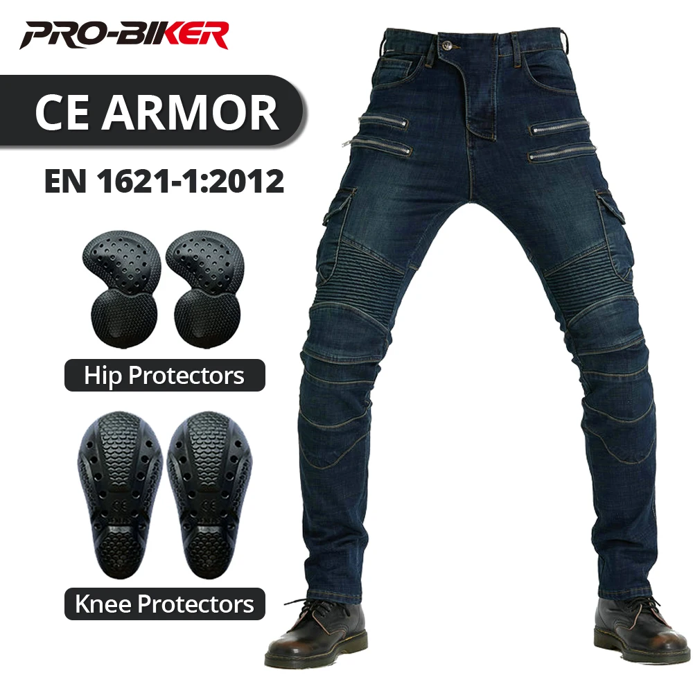 

Мужские мотоциклетные брюки Four Seasons, ветрозащитные, противоударные, для езды на мотоцикле, с встроенными защитными элементами CE.