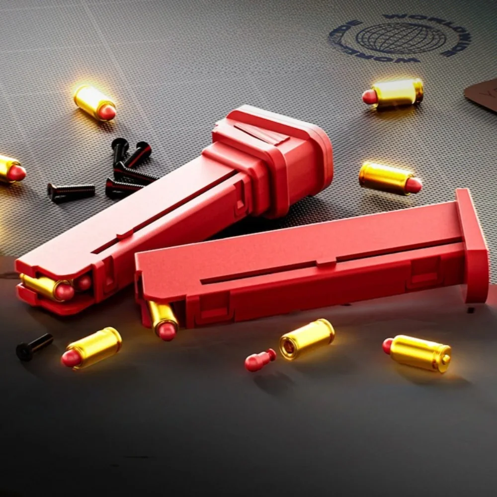 DIY Building Block Automatic Shell Ejecting EVA Soft Bullet Toy Gun Multiplayer Strategy Collaboration Toy for Outdoor Games