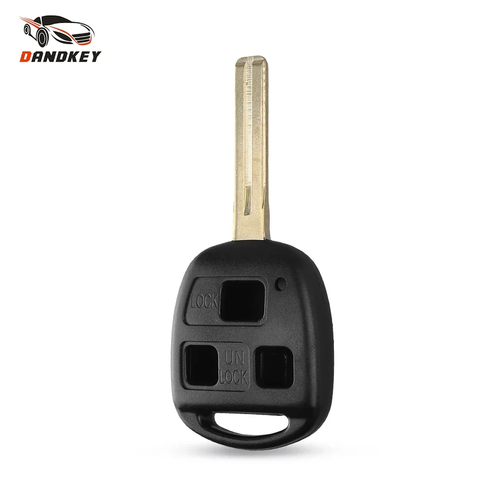 Dandkey Remote 3 Button Key Shell Blade 42mm For Lexus GX470 RX350 ES300 RX300 RX400h SC GS LS No Chip Key Case Cover