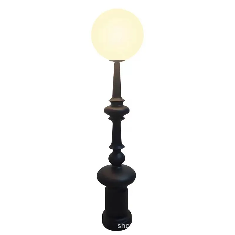 Imagem -05 - Italiano Vintage Roman Column Floor Lamp Antique Standing Table Lamp Designer Atmosfera Decoração American Living Room e Quarto