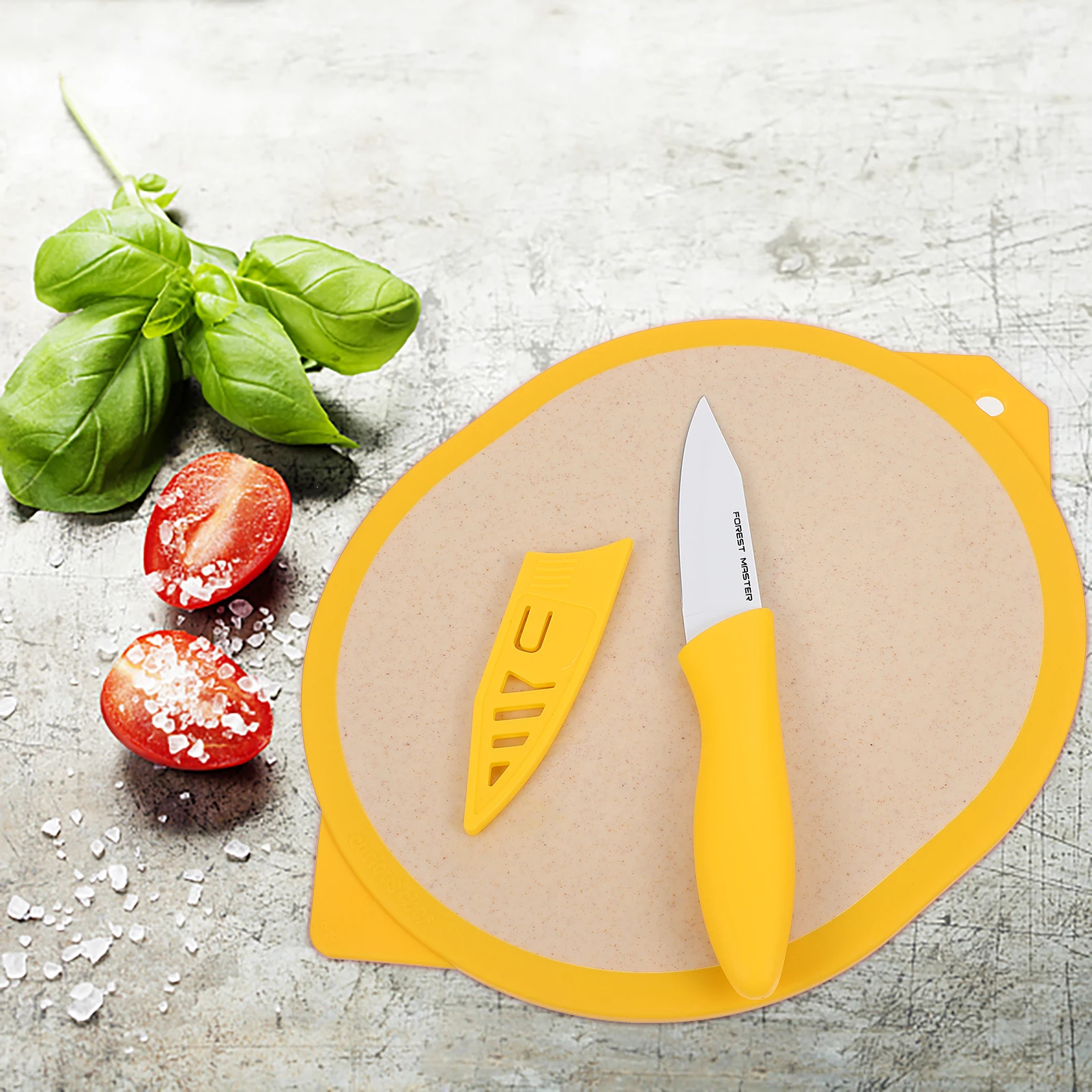 

1pc Lemon Cutting Board Plastic Anti-slip Lightweight Portable Kitchen Fruit Vegetable Chopping Board Safe PP Material