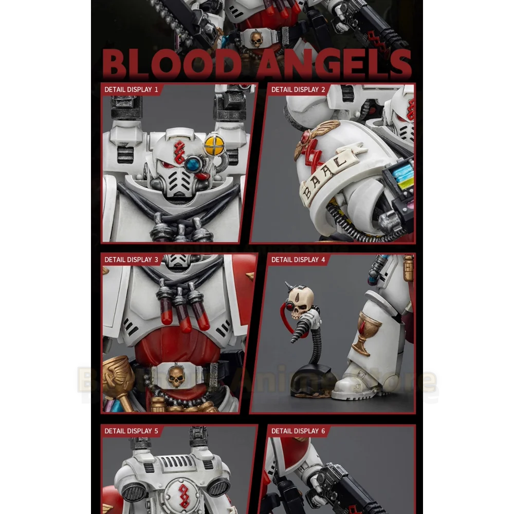 

JOYTOY Dark Source Warhammer 40K Blood Angel Holy Blood Priest 2 Captains 1:18 Movable Soldiers