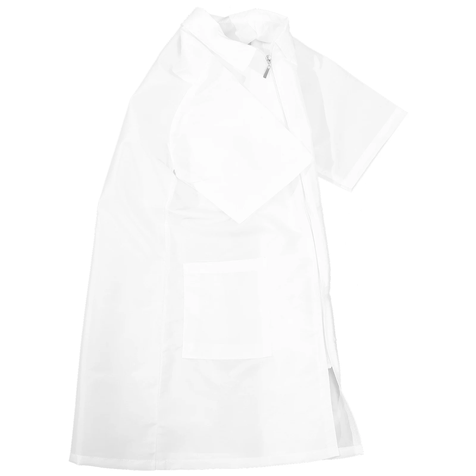 

Barber Uniform Apron Hair Stylist Grooming Pet Outfit Dog Smocks White M Size Polyester Durable Easy Stylish Design Salon