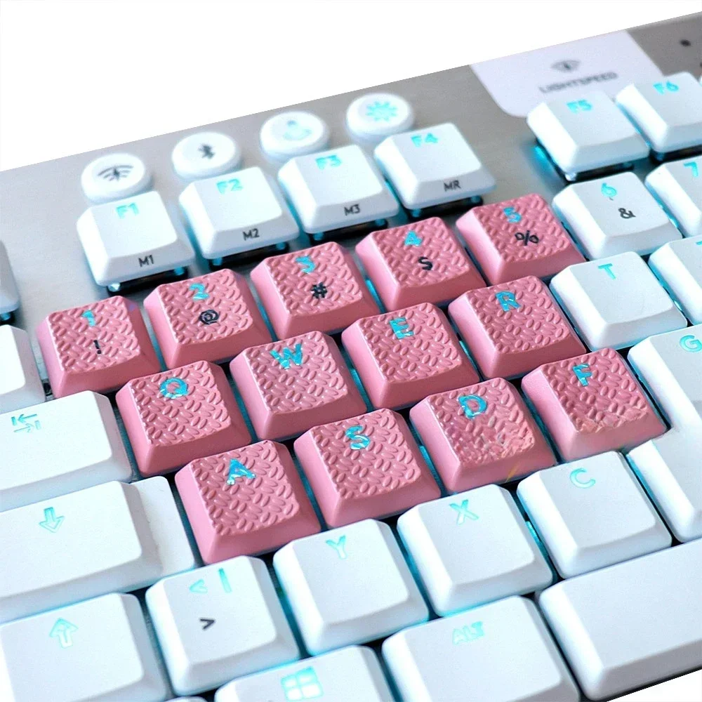 Suitable for Logitech G915\G913 G815\G813\TKL threaded non-slip translucent original feel keycaps Mechanical keyboard keycaps