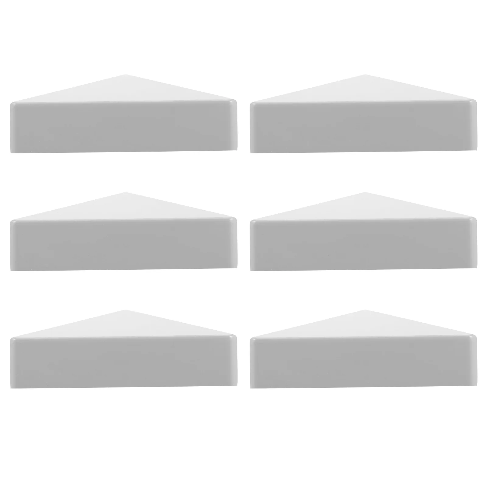 6 Peças de Capas Decorativas de PVC para Postes de Cerca, Formato Pirâmide, para Uso Externo, para Caixas de Correio, Docas, Decks e Postes de Cerca de Pátio, 4.13x4.13 Polegadas