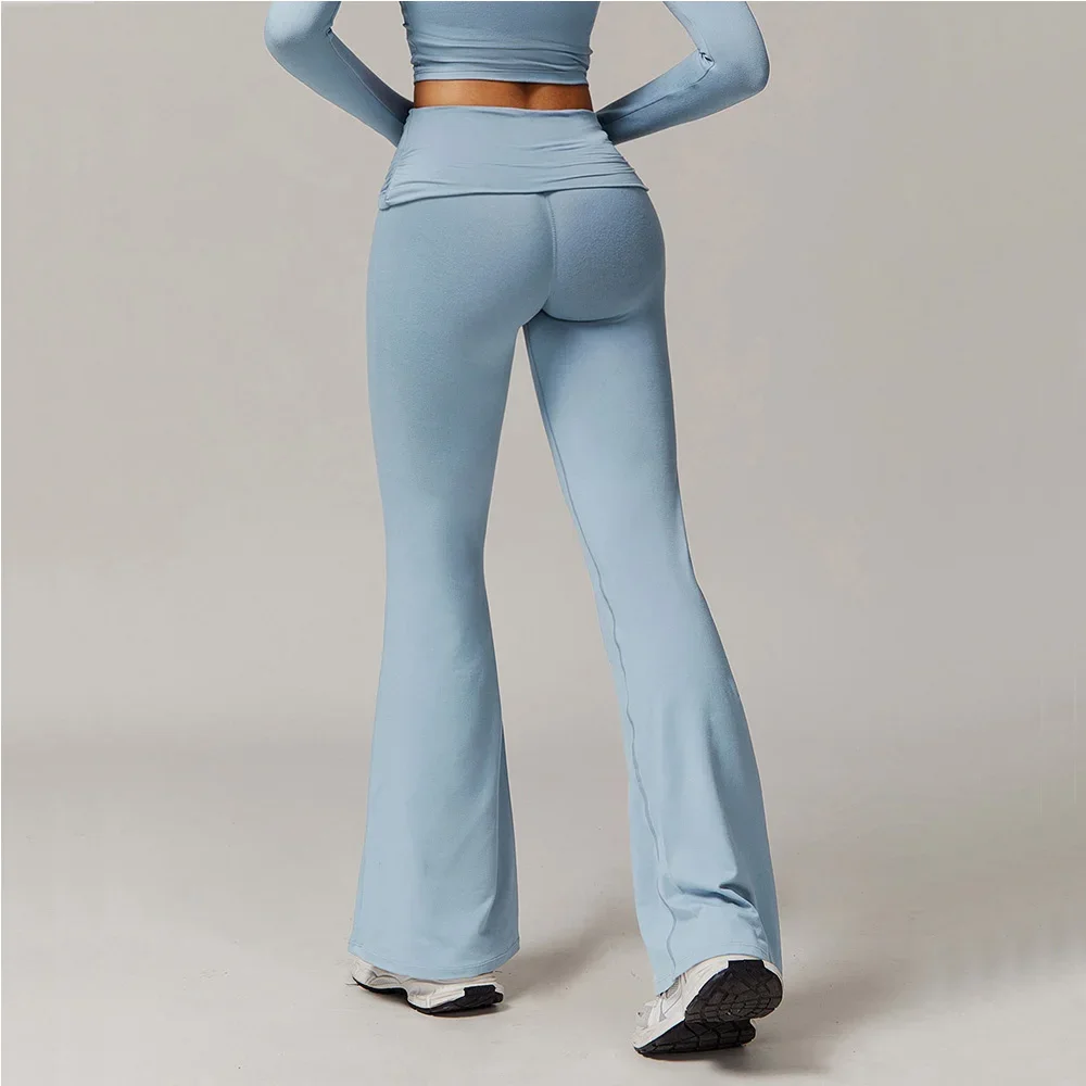 

Women Yoga Bell-bottoms Leggings Tights Gym Leggings Sport Pants High Waist Wide Leg Pants Fitness Leggings Workout Running Pant