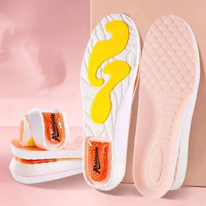 Pu Sports Insoles For Men Women Sweat-absorbing Deodorizing Shock-absorbing Breathable Military Training Arch Support Insoles