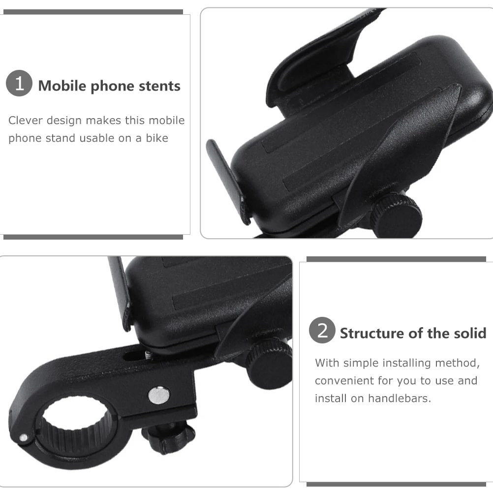 

【】Bike Phone Holder Sturdy Handlebar Bracket For Motorcycle Navigation Compatible With Most Smartphones Bicycles Phone Stand