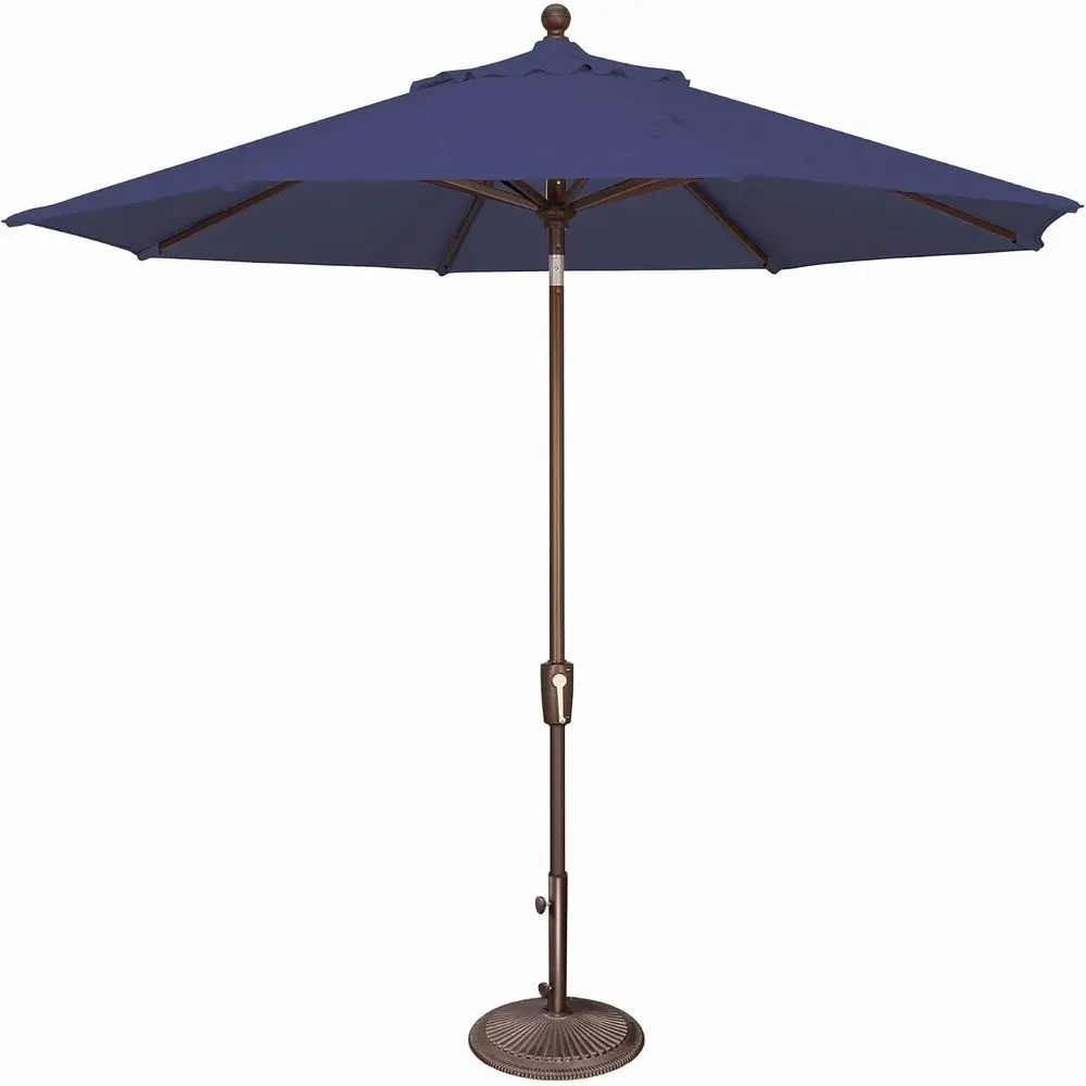 9-Foot Octagonal Push Button Umbrella in Silver