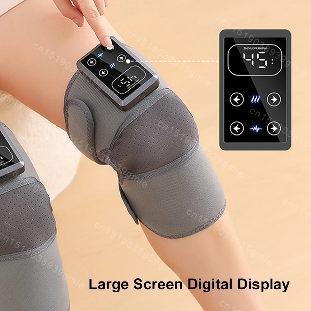 Eletric Heating Knee Massage Instrument Vibrator Knee Pad Joint for Osteoarthritis Elbow Leg Arthritis Knee Health Care