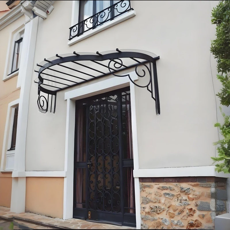 Retro hand-forged window canopy villa exterior wall door rainproof awning
