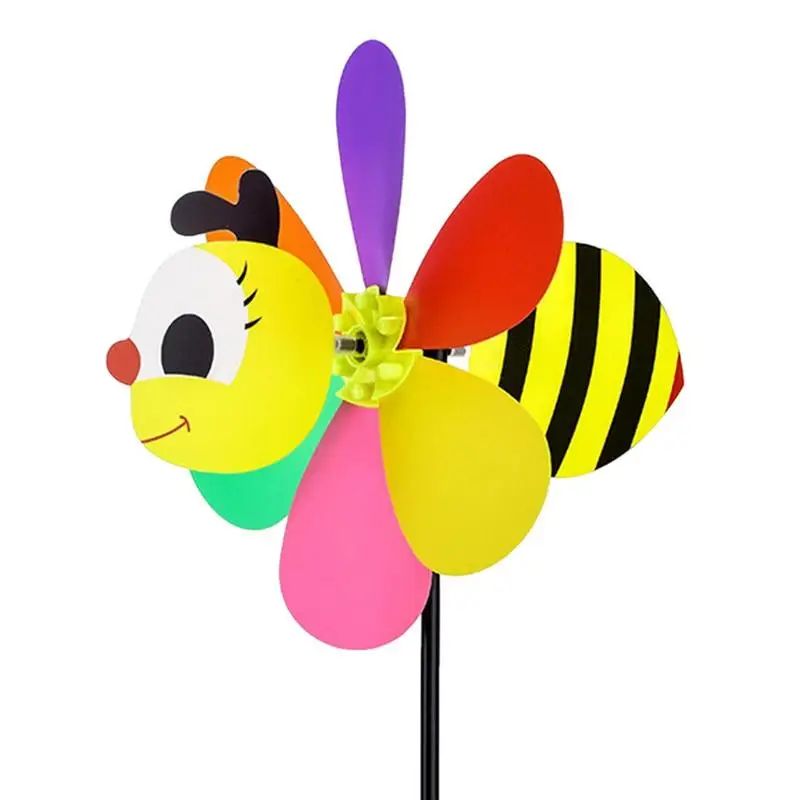 Cute Garden Pinwheels Cartoon Animal Whirligigs Wind Spinner Windmill Toys Garden Stakes Windmills Gardening Art Kids Gifts