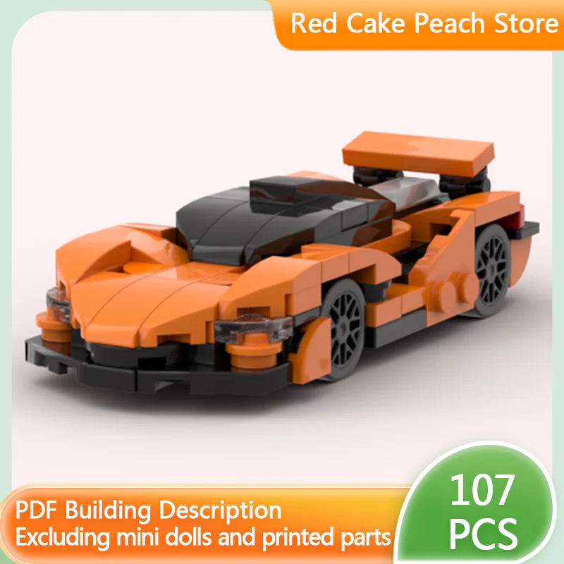 

Модель скоростного гоночного автомобиля MOC, строительные кирпичи P1, гибридный суперкар, модульная технология, детские праздничные подарки, сборка игрушек, костюм