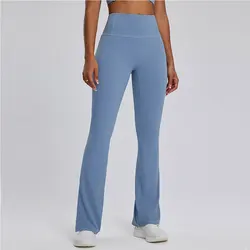 Damskie spodnie gimnastyczne Bell-bottoms spodnie do jogi ubrania sportowe rozciągliwy, wysoki stan trening sportowy legginsy fitness sportowa odzież sportowa Leeging