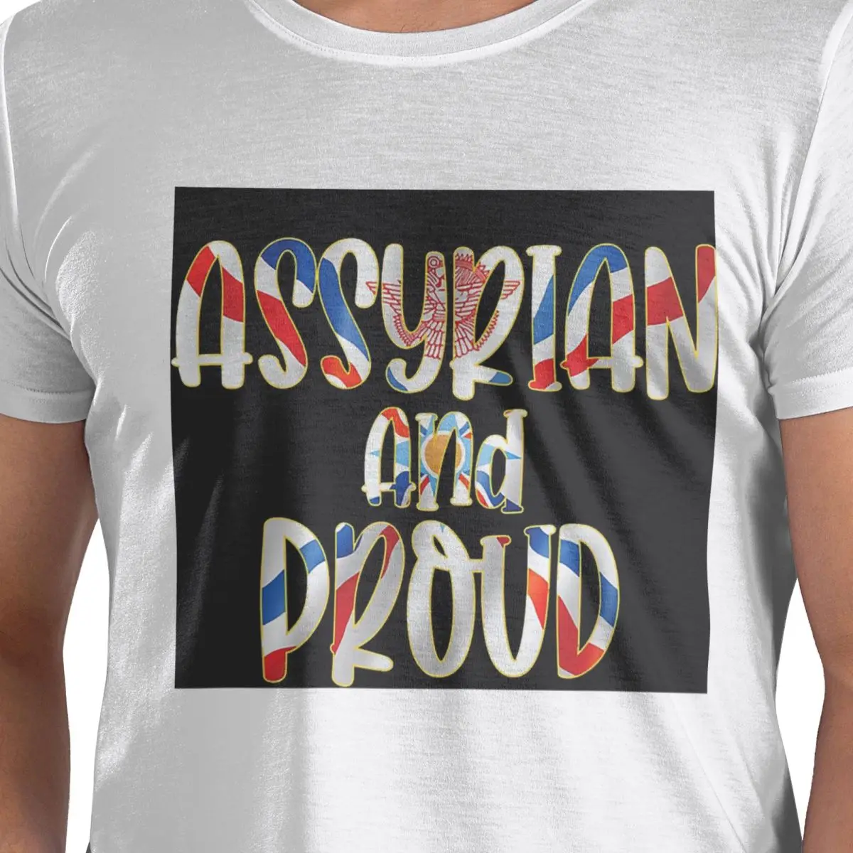 

Роскошная футболка с флагом Suryoyoyo из 100% хлопка, мужские футболки большого размера, мужские футболки с круглым вырезом и коротким рукавом, S-6XL