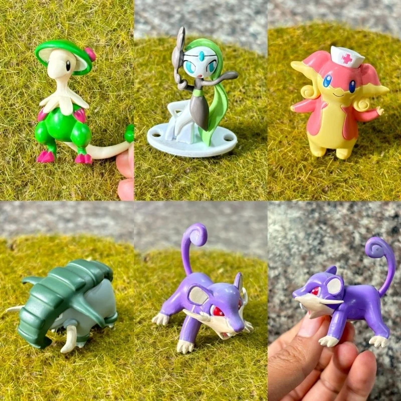 

Raticate,Breloom, Meloetta, Shellder, Audino, Mini Figure, Handmade Replica Figure, Anime Model, Toy Ornament Desktop Decoration