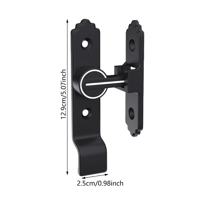 Cerradura puerta seguridad con tapa, cerradura puerta corredera 90 grados, perno puerta luminoso, novedad 2024