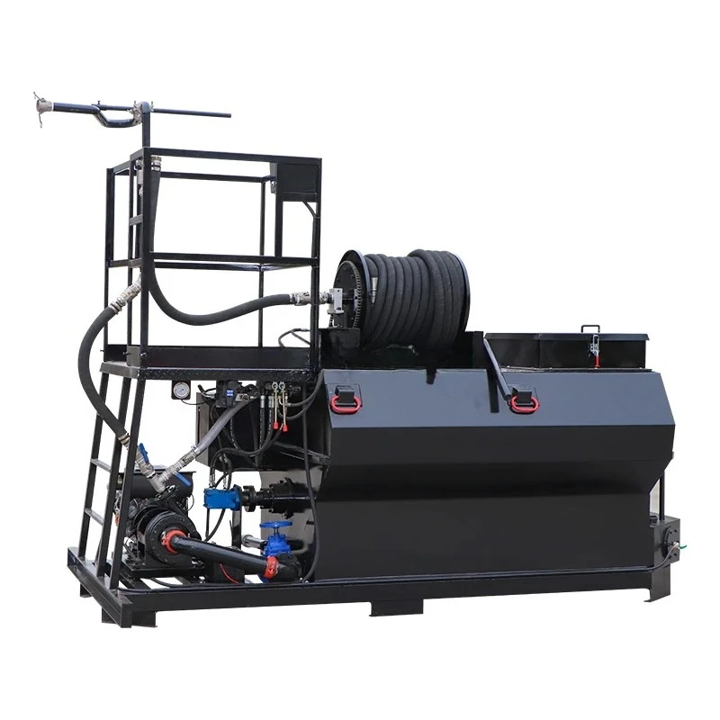 Máquina de pulverização de sementes de grama de 2000 litros, máquina de hidroseeding com reforço de inclinação para venda