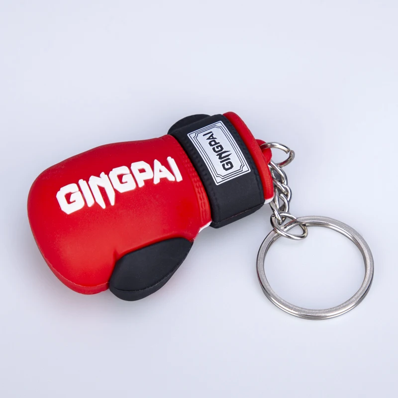 Boxing Glove Key Chain Taekwondo Target Mitt Keychain Key Tag Sport Key Rings Pendant Cartoon Hanging Charm Distributed Gifts