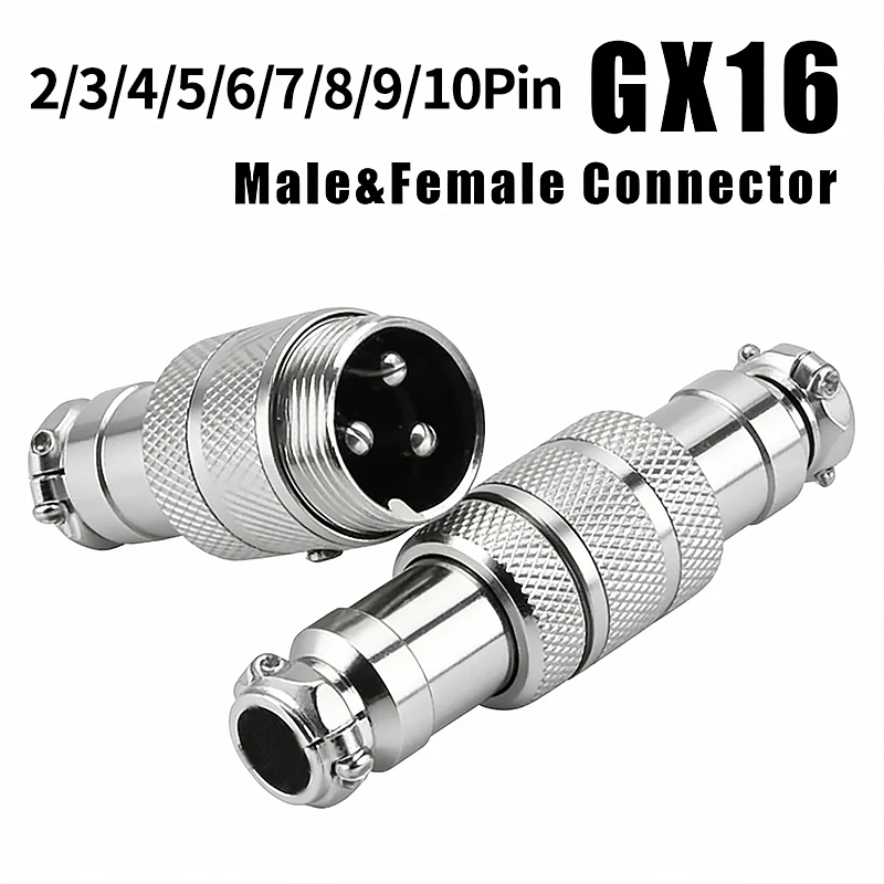 

Комплект из 5 металлических круглых разъемов M16 GX16 (2/3/4/5/6/7/8/9/10 контактов), водонепроницаемые авиационные штекеры и гнезда для наружного оборудования