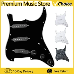 Electric Guitar Pickguard Pickups Loaded Prewired Black 11 Hole Single Coil Pickguard Pickups Parts for FD ST Style Guitar