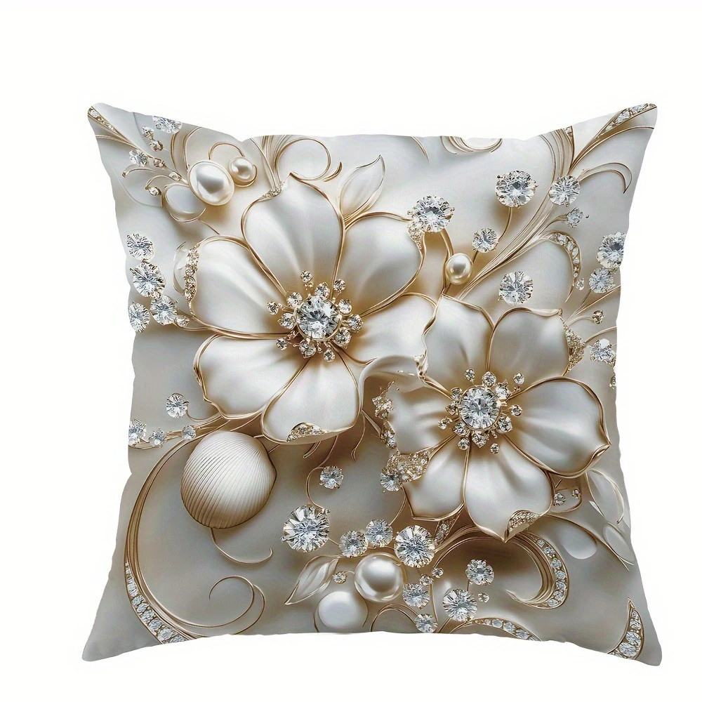 Opulent Baroque - inspired PillowcasesLiving room sofa cushion cover, soft and comfortable, bedroom room decoration