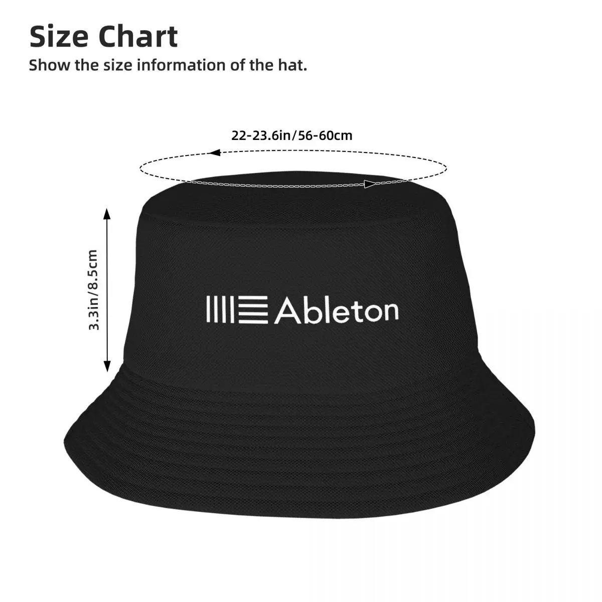 Ableton Live Logo Bucket Hat Panama Hat Children Bob Hats Outdoor Fisherman Hats Summer Beach Fishing Unisex Caps