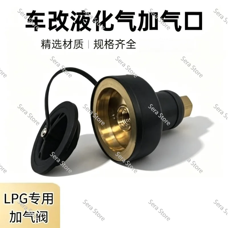 Automobile Liquefied Gas Filling Port LPG Filling Valve Quick-connect Snap-on Inflatable Valve L Car Lpg Filling Accessories