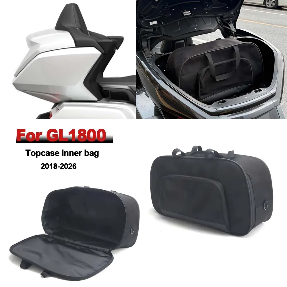 

New Motorcycle Accessories Rear Top box Inner Liner storage bag Luggage case Saddle bag Black For Honda GL1800 GL 1800 2018-2026