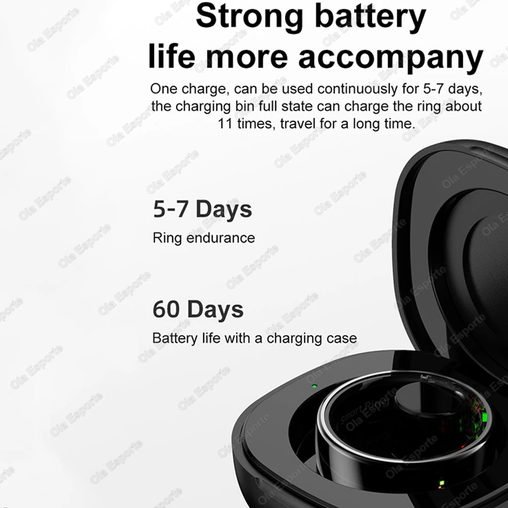 New For Xiaomi Smart Ring Bluetooth Health Monitor Heart Rate Blood Oxygen Sleep Body Control Waterproof Sport Ring Android IOS