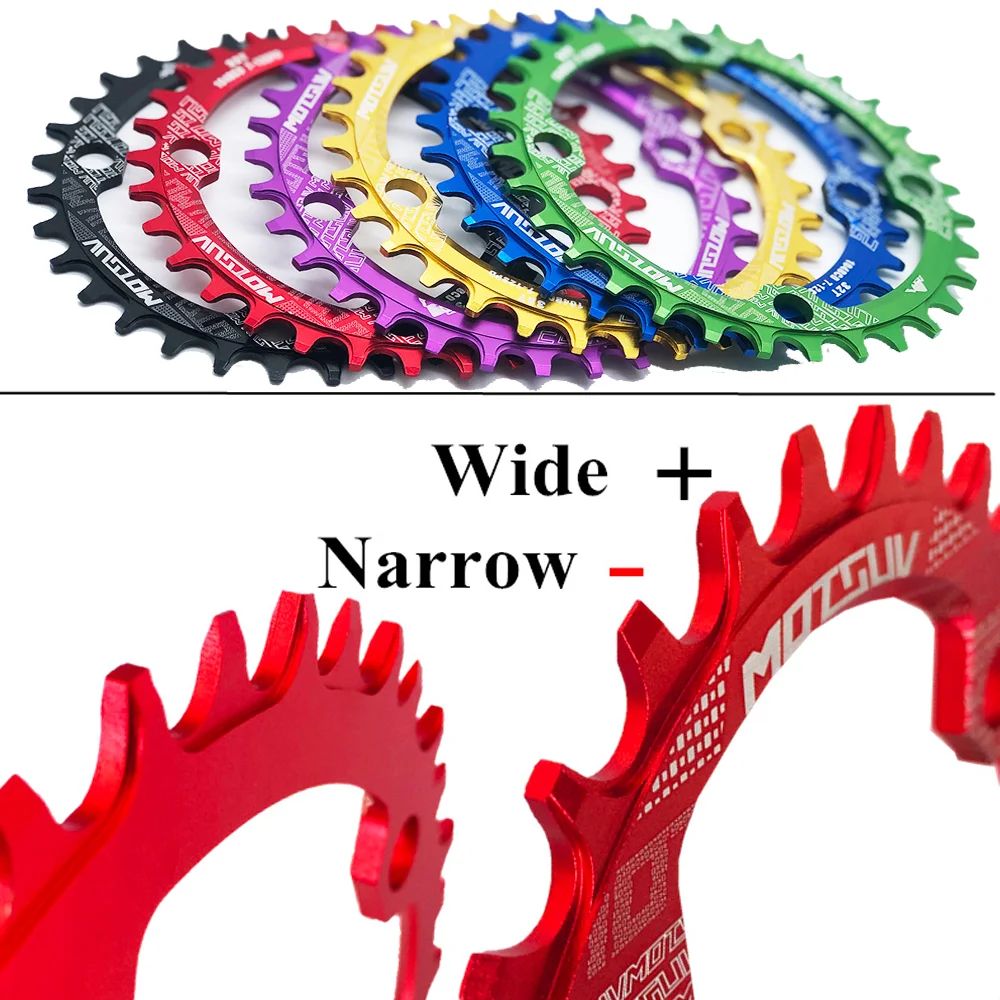 19Pcs/20Pcs 104BCD chainring dropshipping,104BCD 32T/34T/36T/38T Chainring Narrow Wide Round Oval MTB Bicycle chainring Parts