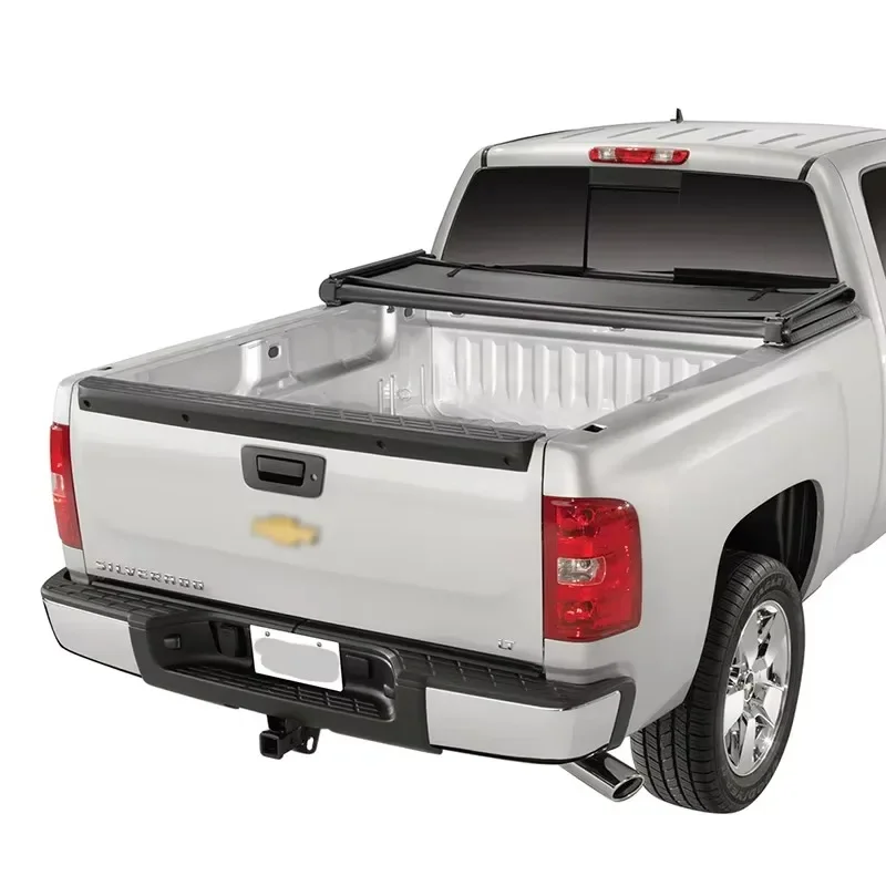 Customizable Size Exterior Accessories Pickup Truck Protective Waterproof Soft Tri-Fold Tonneau Cover for Different Models