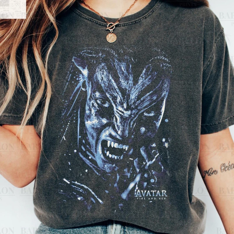 Camiseta vintage de Avatar Neytiri: Camiseta de Pandora Avatar, Camiseta del Reino Animal, Camiseta de Pandora, Camiseta de la película Avatar: El reino del fuego y la ceniza