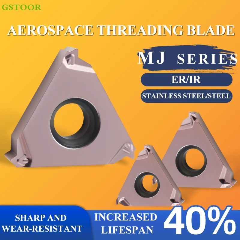 

11IR 16ER 16IR 1.0MJ-3.0MJ GMZS20C Thread Cutting Hard Alloy Carbide Inserts CNC Lathe Cutter For Stainless Steel