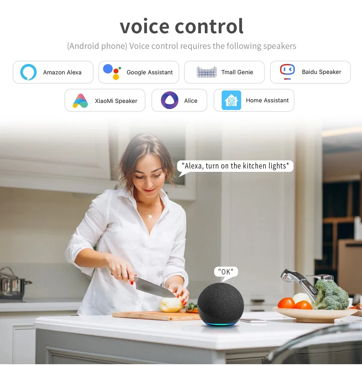 STLF Eu Tuya Wifi مفتاح الإضاءة الذكي شاشة زجاجية لوحة اللمس Alexa التحكم الصوتي عن بعد مفاتيح الجدار اللاسلكية #4