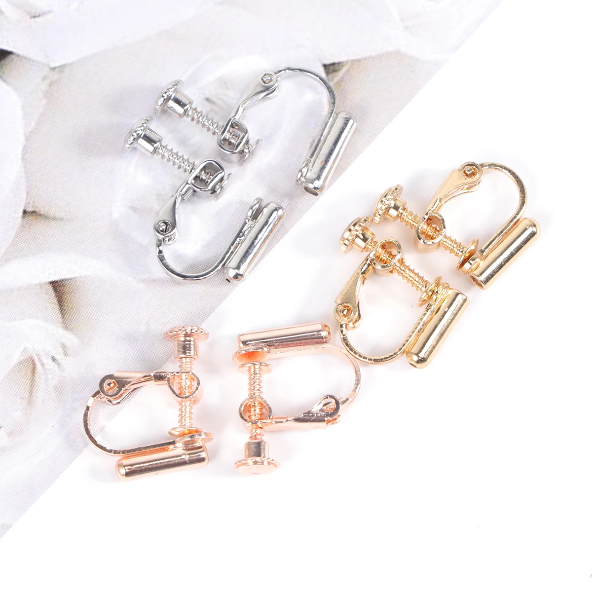 

No Piercing Earrings Ear Clips Adjustable Screw Earclip Changer Non Piercing Charms Daily Wear Comfortable Unique Gift For