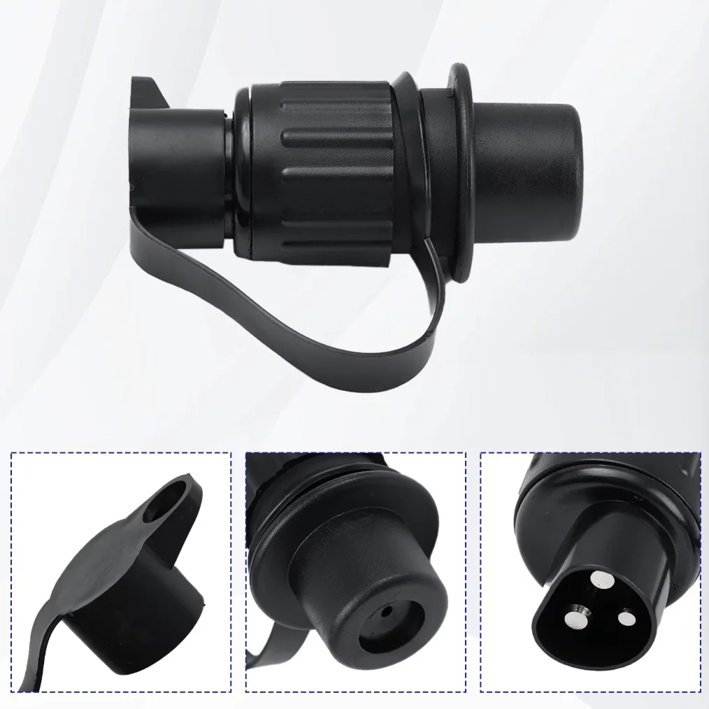 Waterproof 3Pin Trailer Socket Round 3 Pole Plug-in Trailer Tractor Plug For Electrical Caravan Truck 12V Male Female Connector