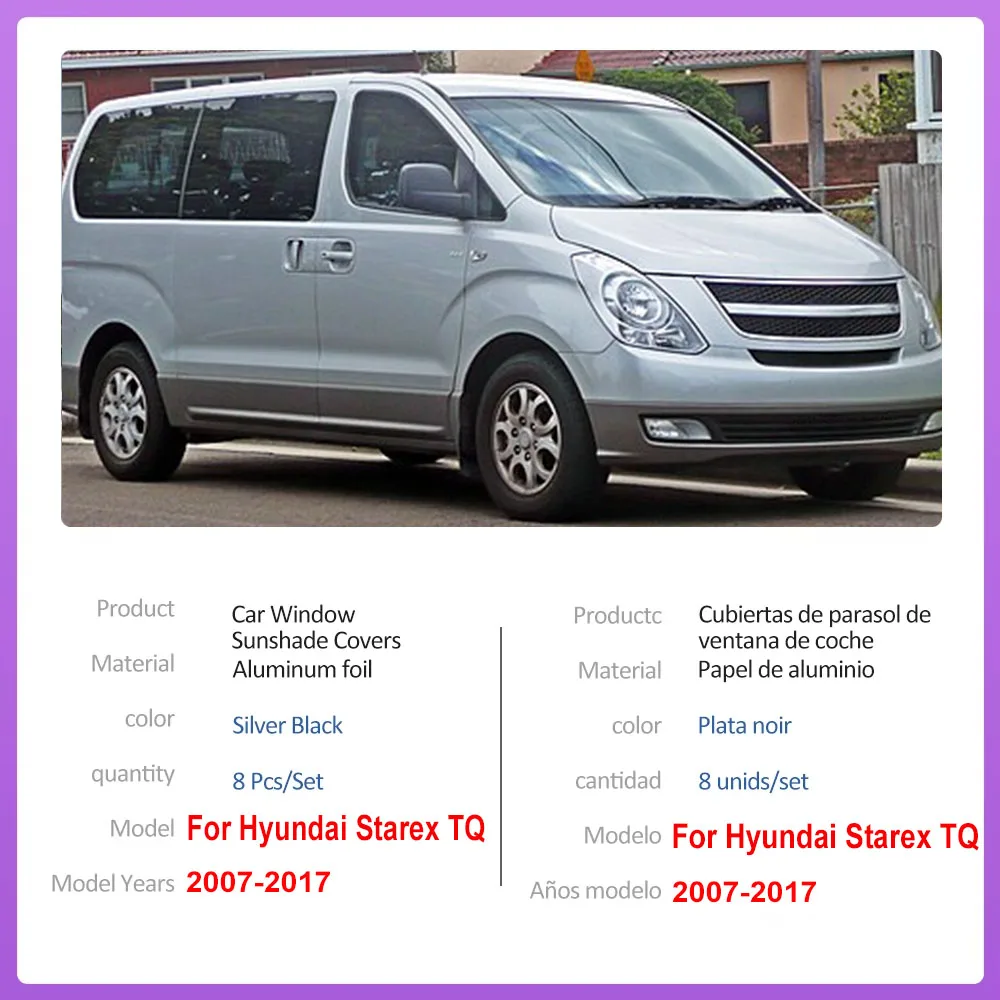 Sunshades For Hyundai Starex H1 Accessories 2007-2017 Car Full Privacy Window Visors Curtains Anti-UV Sun Covers Car Accessories