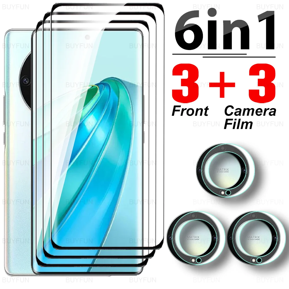 6To1 9H Curved Glass For Honor X9a X40 Tempered Glass Honer Magic4 Ultimate Magic 4 Pro HonorX9a 5G Camera Lens Screen Protector