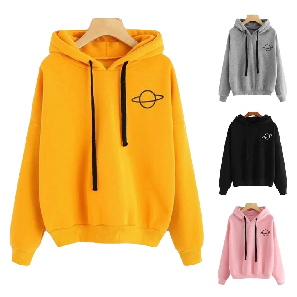 

Korean Fashion Kpop Hoodie For Women Heart Finger Printed Harajuku Sweatshirts Hooded Pullover Tracksuit Teen Girls Sudaderas