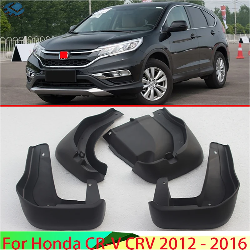 Set Molded Mud Flaps For Honda CR-V CRV 2012 - 2016 Mudflaps Splash Guards Front Rear Mud Flap Mudguards Fender 2013 2014 2015